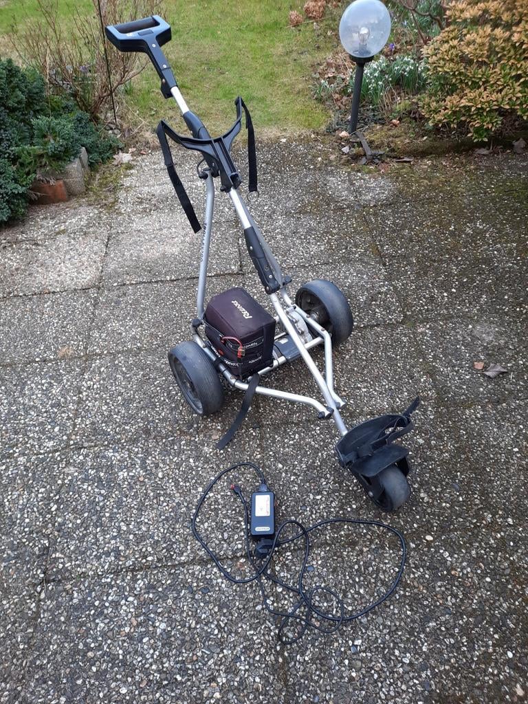 Electrische golftrolley, Sport en Fitness, Golf, Ophalen of Verzenden, Gebruikt, Golfkar