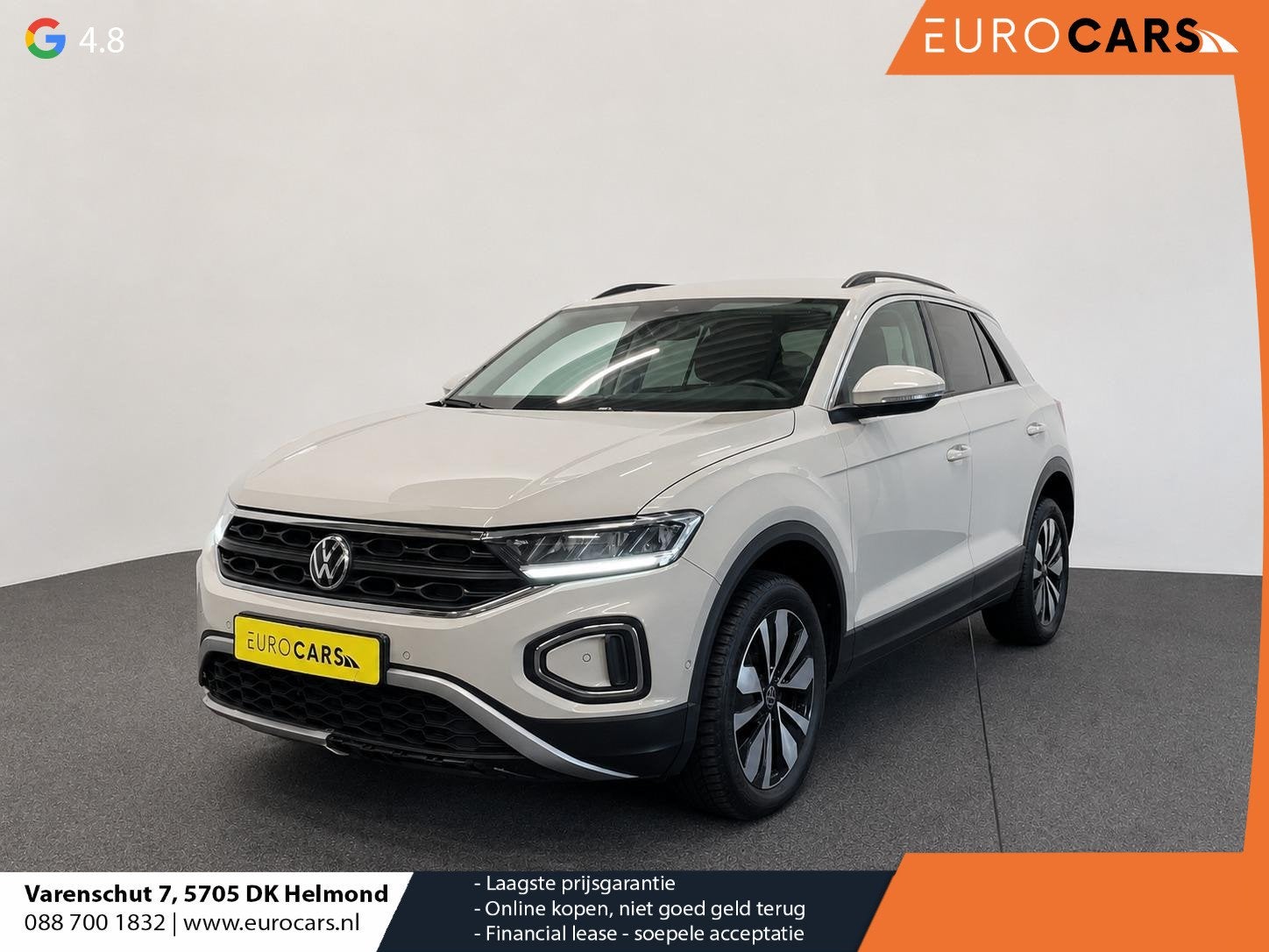 Volkswagen T-Roc 1.0 TSI 85 kW Move Discover Media Navi Digi, Voorwielaandrijving, Stof, Gebruikt, 116 pk