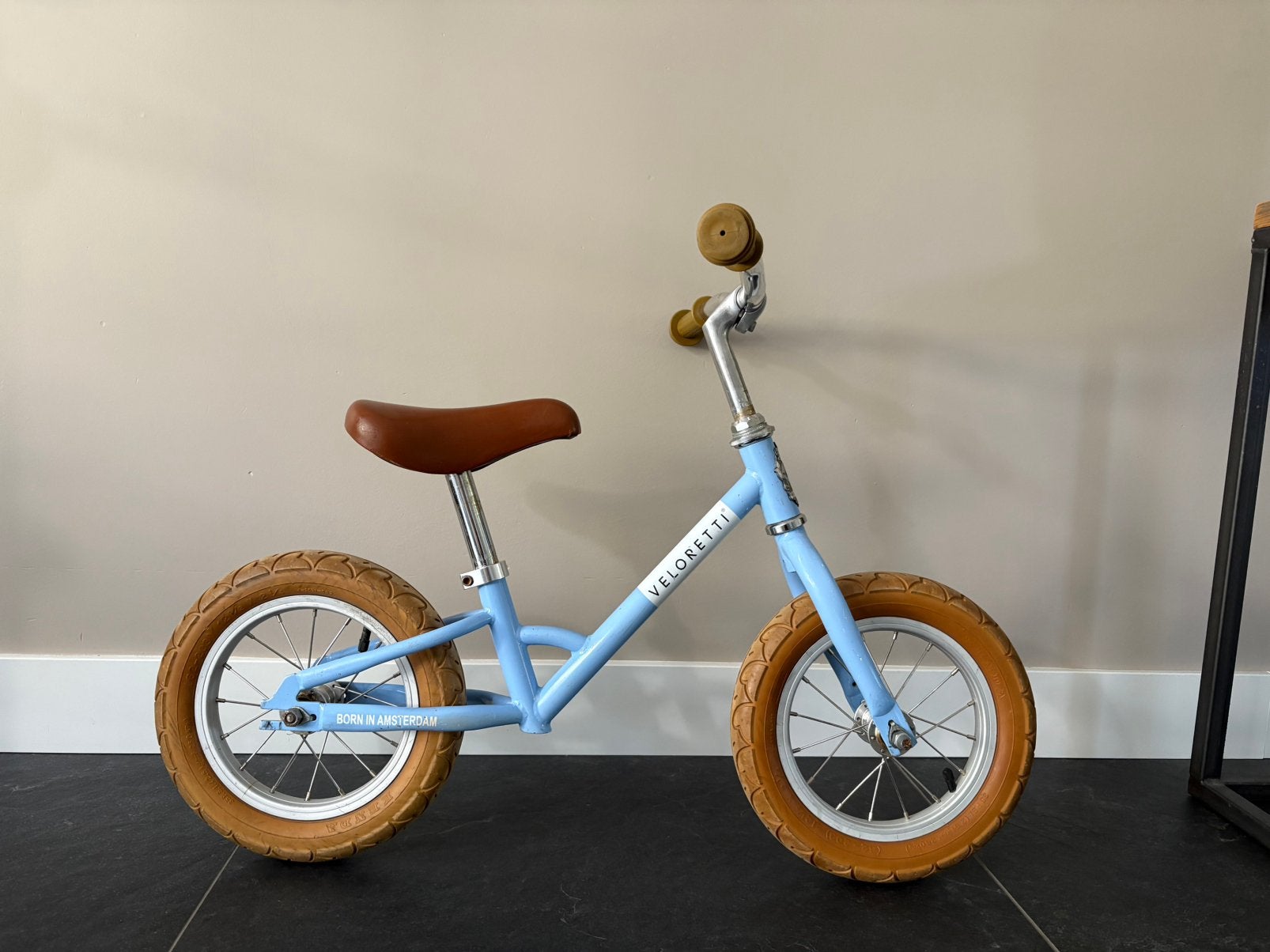 Hippe veloretti loopfiets blauw, Ophalen, Gebruikt, Minder dan 16 inch