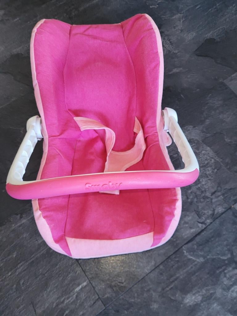Smoby Roze Poppen Autostoel - Zo goed als nieuw, Ophalen of Verzenden, Zo goed als nieuw, Meisje