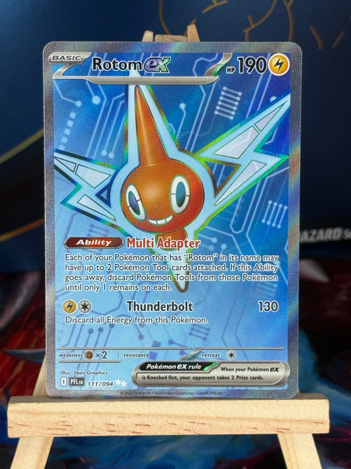 Rotom ex #111 | Pokemon Phantasmal Flames, Ophalen of Verzenden, Zo goed als nieuw, Losse kaart, Foil