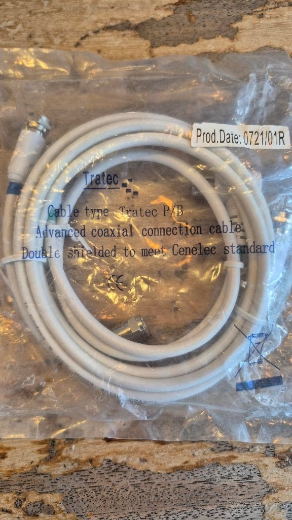 Tratec Coaxiale Kabel - Nieuw, Ophalen of Verzenden, Nieuw, Minder dan 2 meter, Coaxiale kabel