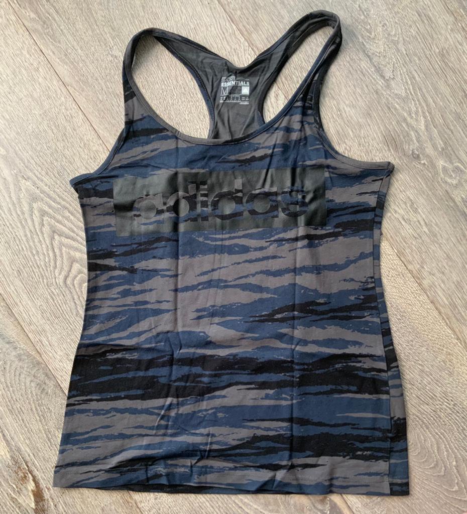 Adidas army print sport hemd mt M, Ophalen of Verzenden, Zo goed als nieuw, Groen, Fitness of Aerobics