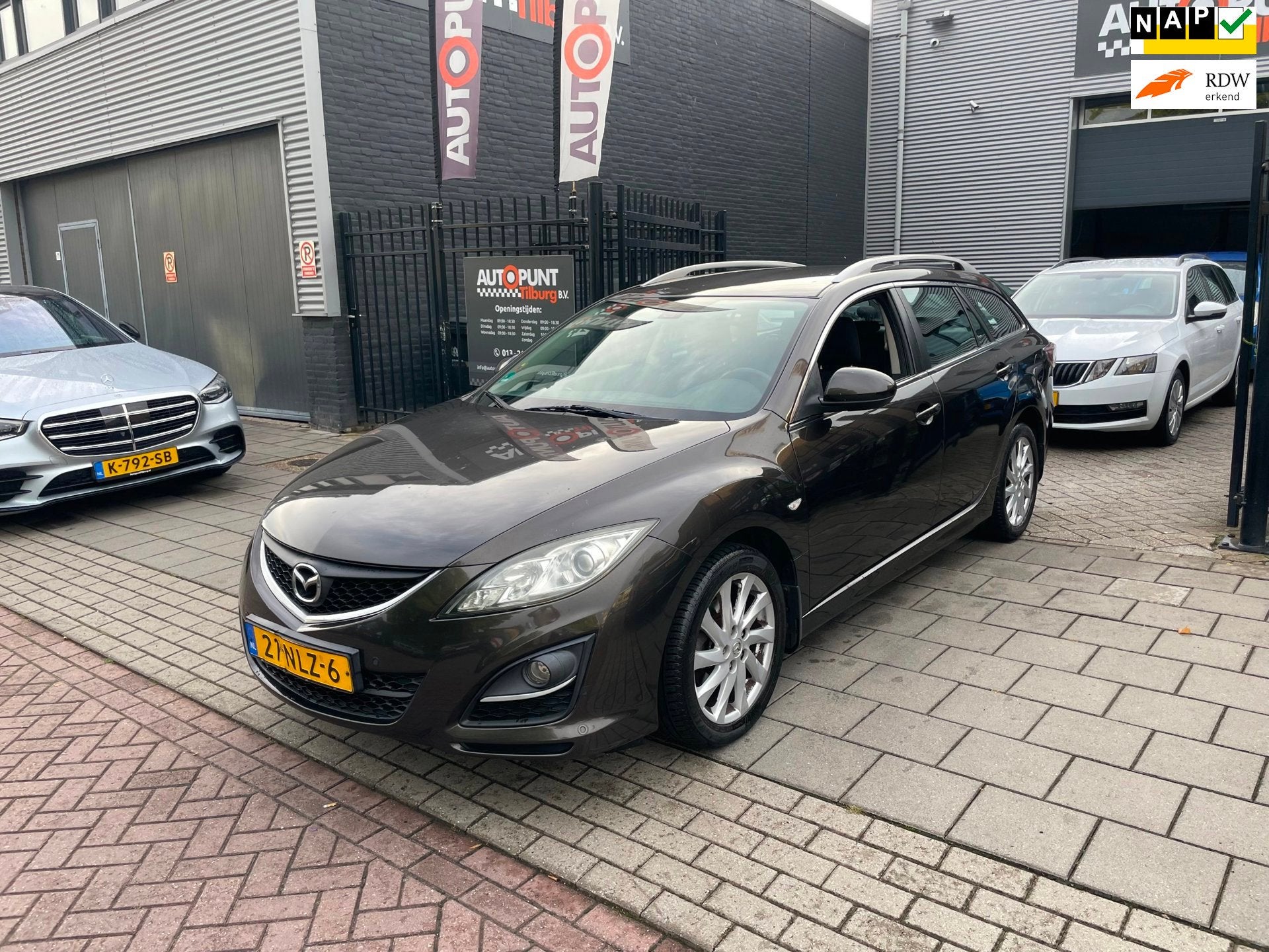 Mazda 6 Sportbreak 2.0 TS 3e Eig! Trekhaak Airco NAP APK, Auto's, Euro 5, 1380 kg, Gebruikt, 4 cilinders