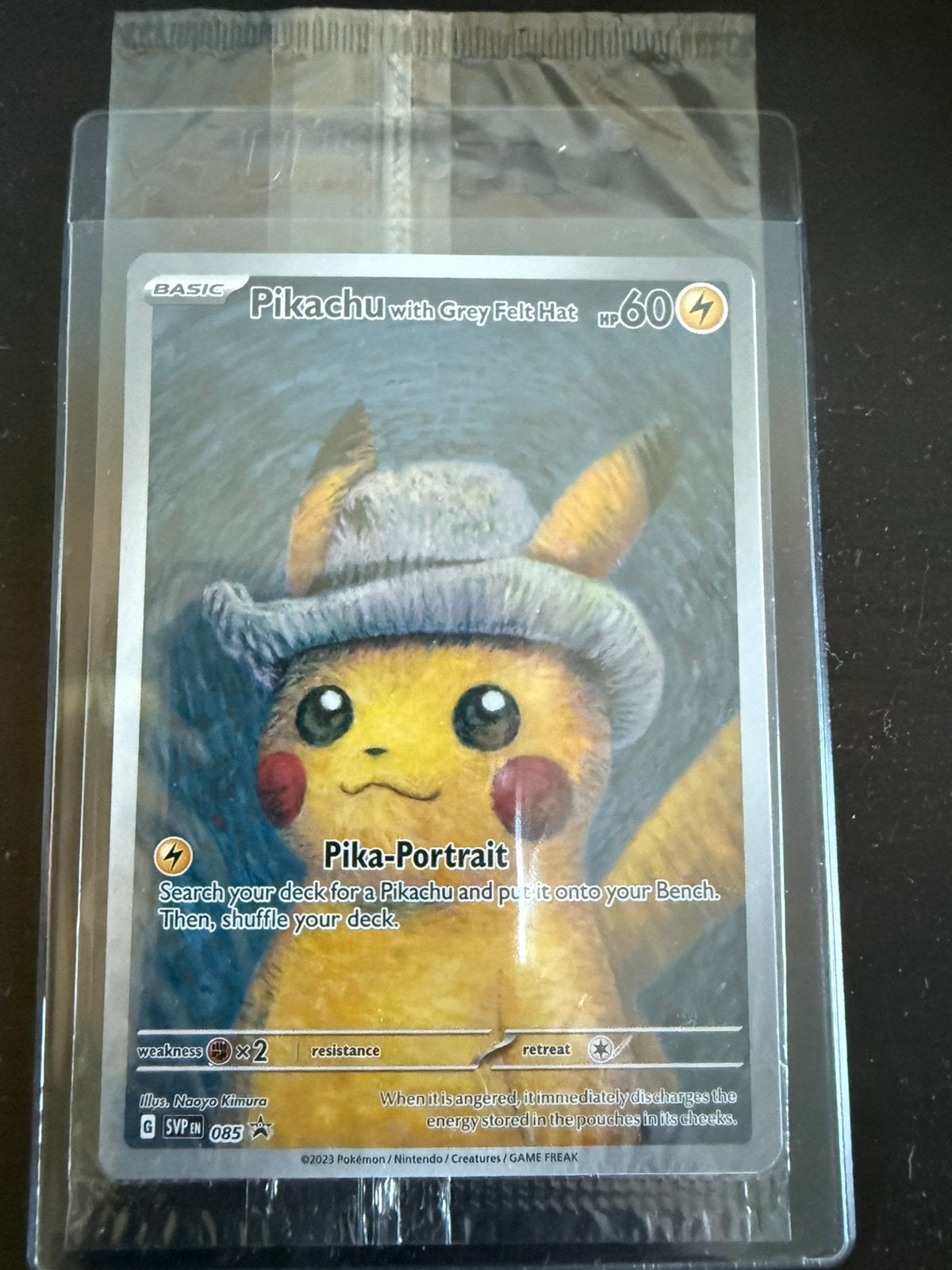 Pikachu van gogh (sealed), Ophalen, Zo goed als nieuw, Losse kaart, Foil