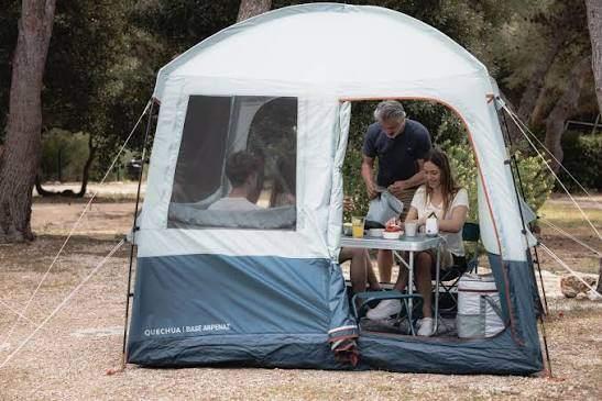 QUECHUA Partytent met zijwanden 2.5x2.5, Arpenaz Base, Caravans en Kamperen, Ophalen of Verzenden, Zo goed als nieuw