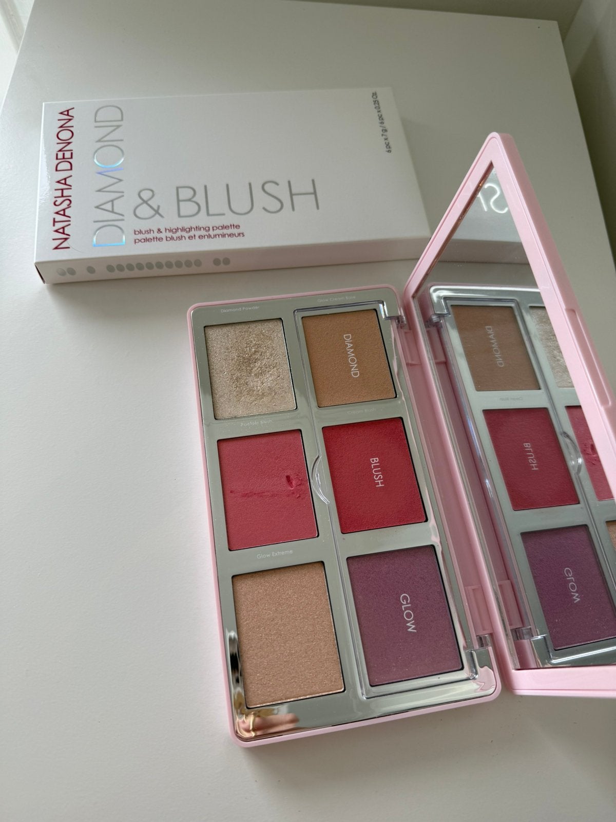Natasha Denona diamond & blush palette, Sieraden, Tassen en Uiterlijk, Uiterlijk | Cosmetica en Make-up, Zo goed als nieuw, Wangen
