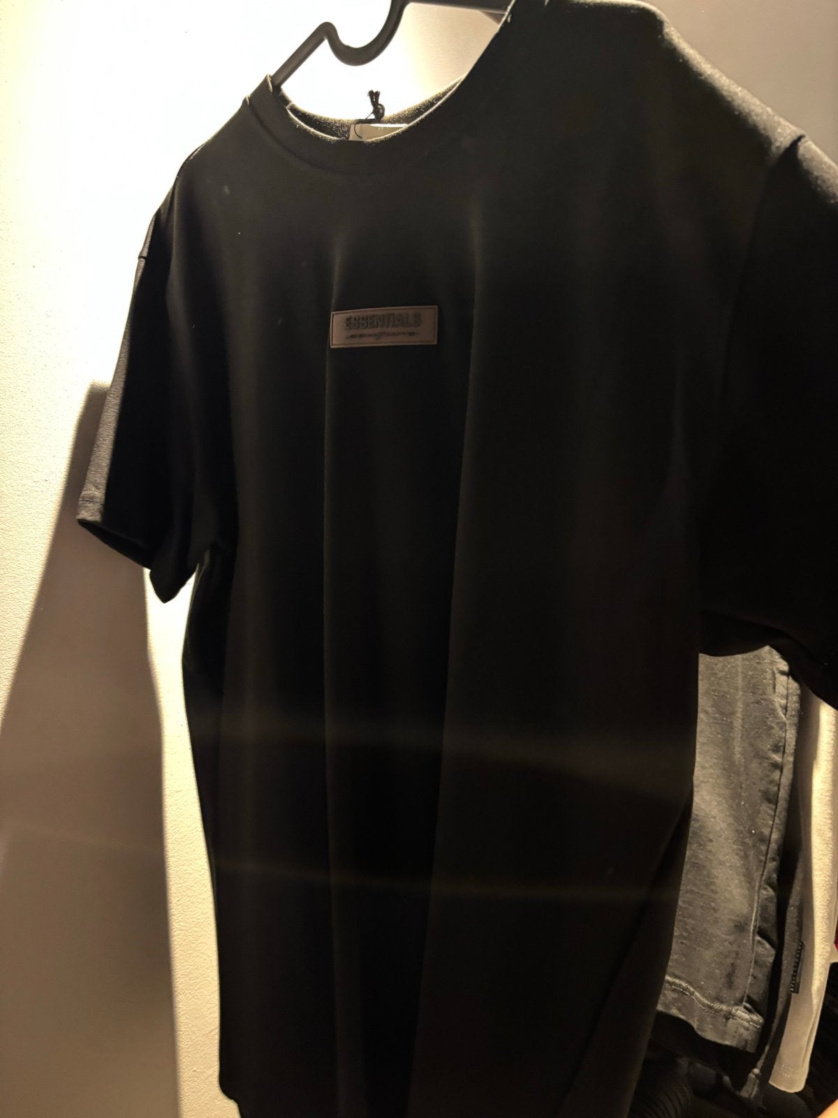 Cou7ure Essentials Zwart T-shirt met Rubber Logo - Maat L, Ophalen, Nieuw, Maat 52/54 (L), Zwart