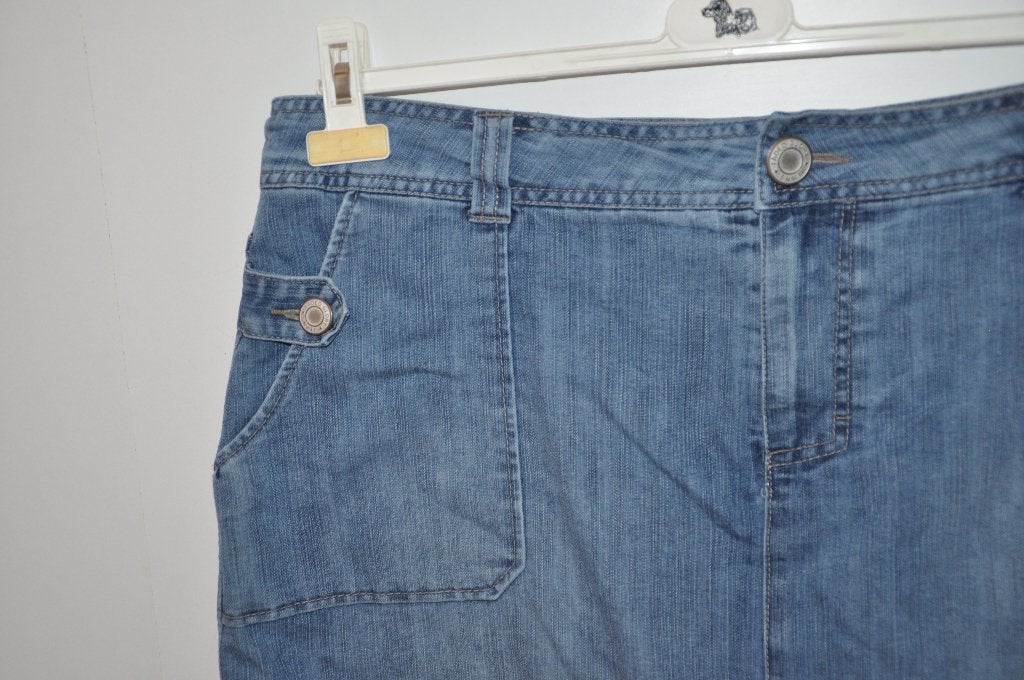 RST3 Spijkerrok met broekje erin maat 44 Faded Glory, Kleding | Dames, Grote Maten, Ophalen of Verzenden, Zo goed als nieuw, Blauw