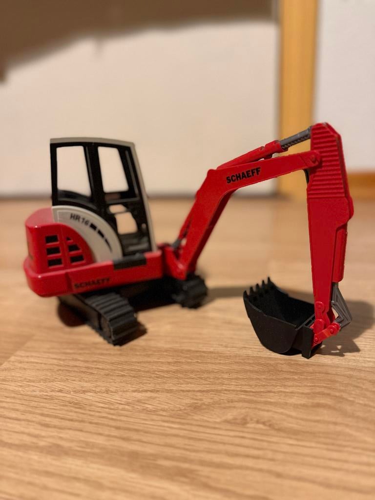 Bruder Schaeff HR 16 Minigraafmachine met rubberen rups, Kinderen en Baby's, Speelgoed | Speelgoedvoertuigen, Gebruikt, Ophalen of Verzenden