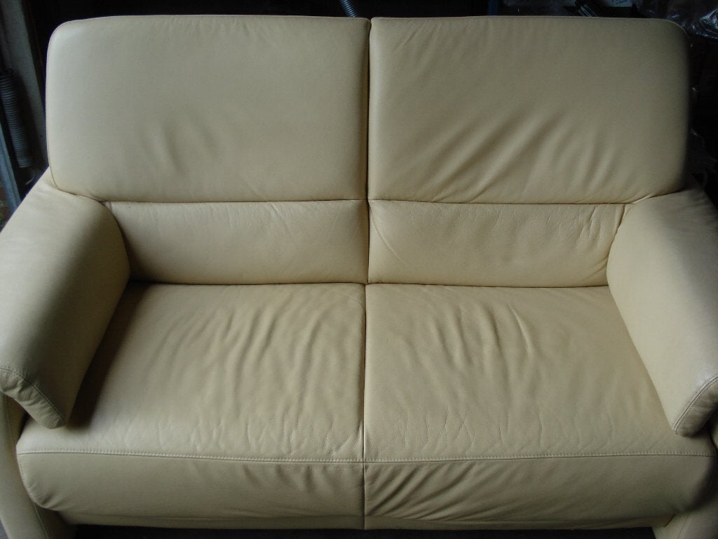 leren bank 2 zits 150 lang, Huis en Inrichting, Ophalen, Gebruikt, 150 tot 200 cm, Tweepersoons