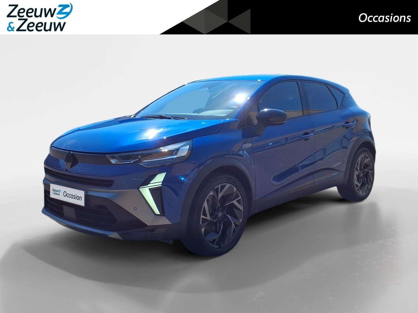 Renault Captur 1.6 hybrid 140 esprit Alpine Automaat | Navig, Auto's, Gebruikt, 4 cilinders, Blauw, Automatische klimaatregeling