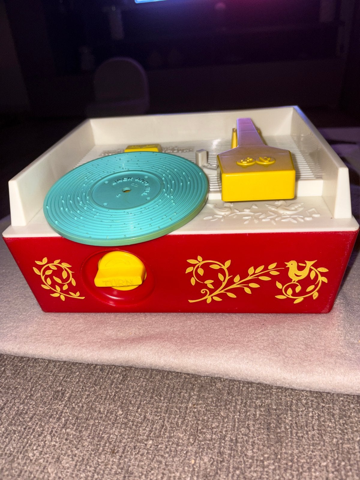 Fisher-Price Muziek Platen Speler met 5 platen, Kinderen en Baby's, Speelgoed | Fisher-Price, Ophalen of Verzenden, Gebruikt, Overige typen