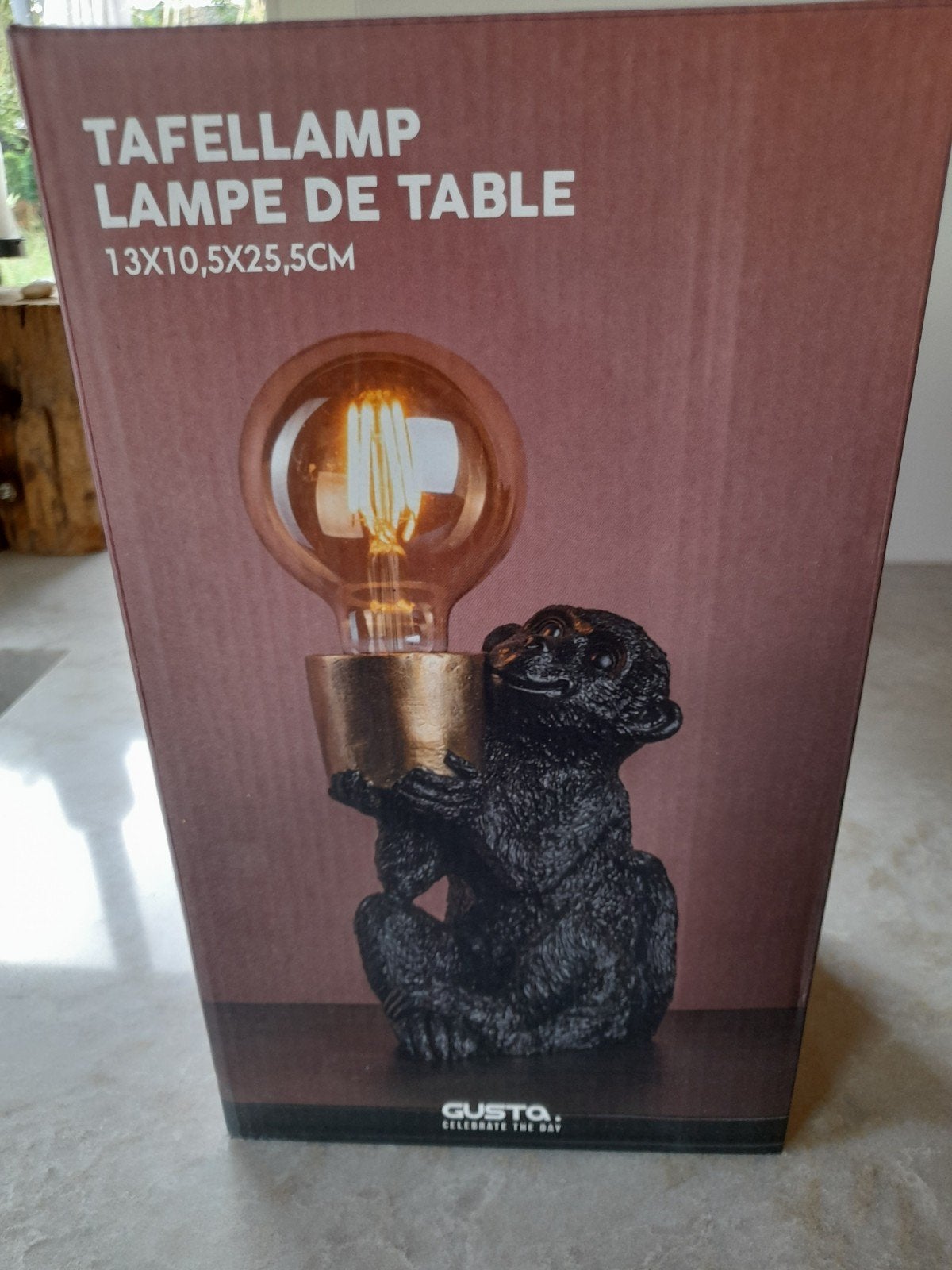 Tafellamp aap., Huis en Inrichting, Ophalen of Verzenden, Nieuw