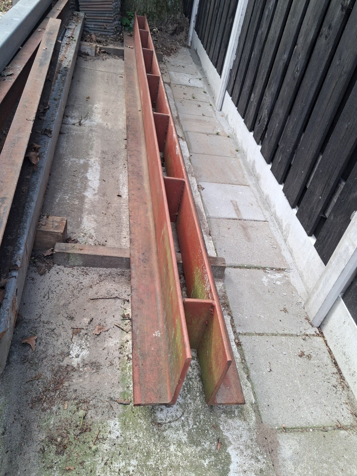 dubbele hoeklijn/latei 200x100x3700, Doe-het-zelf en Verbouw, Metalen, Ophalen, Zo goed als nieuw, IJzer