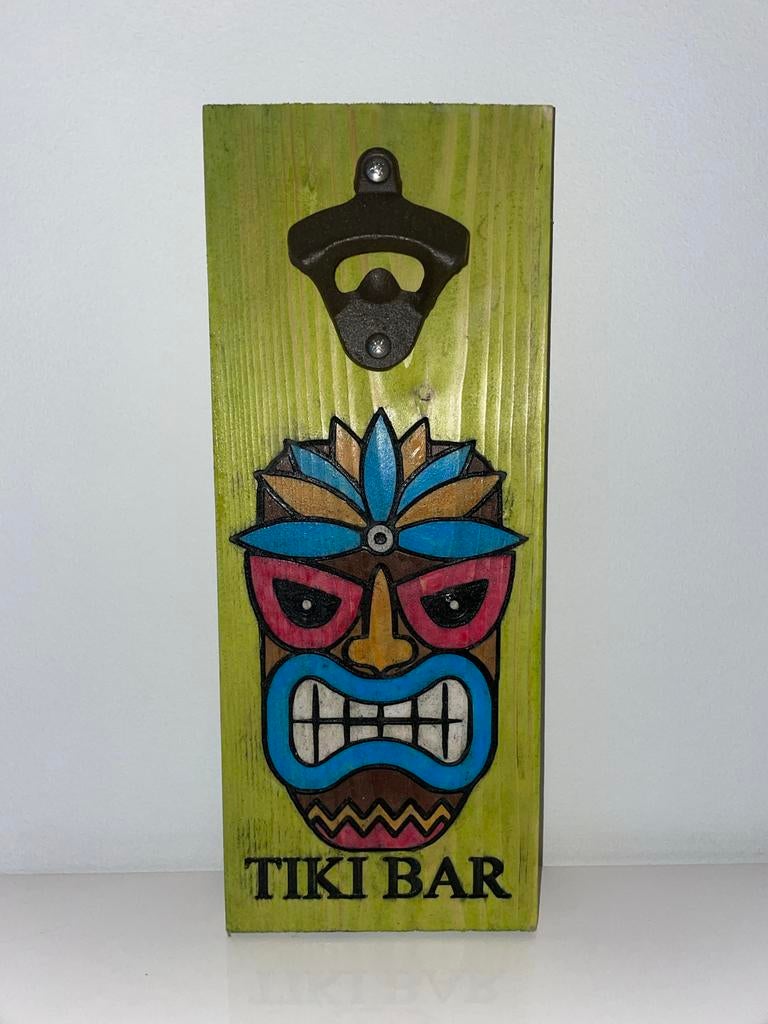 Wandflesopener Tiki Bar - Hout - Nieuw, Ophalen of Verzenden, Nieuw