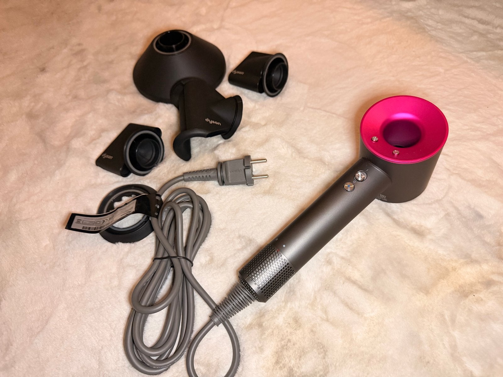 Dyson Supersonic Föhn met Opzetstukken - Zo Goed als Nieuw, Sieraden, Tassen en Uiterlijk, Ophalen of Verzenden, Zo goed als nieuw