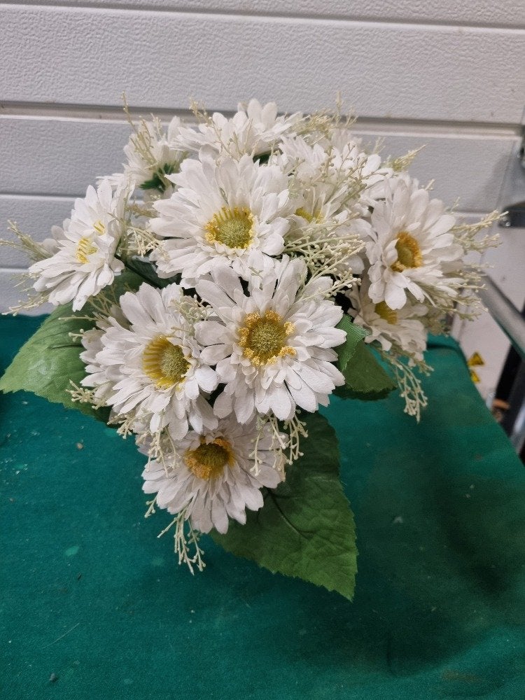 kunstbloemen wit geel bos gerbera's, Ophalen of Verzenden, 'T Olde Gre-j, Info@toldegrej.nl, Endepoelstraat 20f Didam