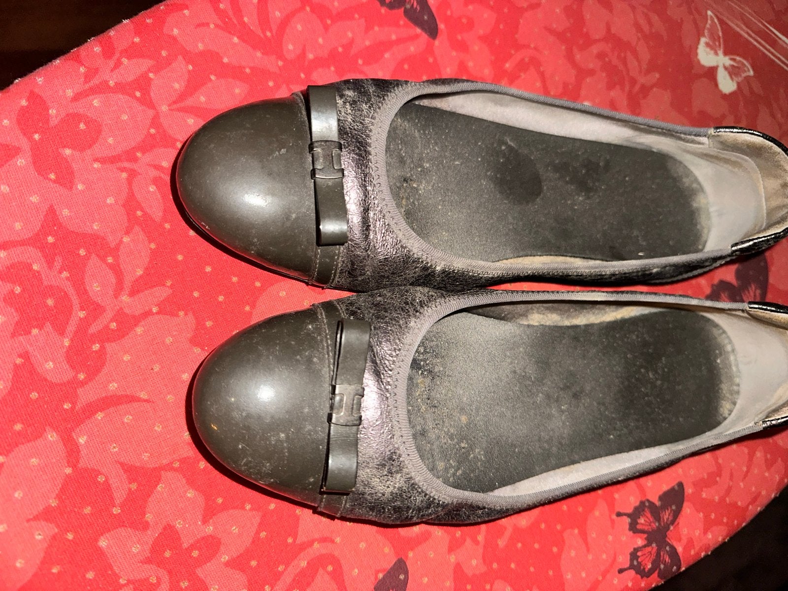 Hogan ballerina's, maat 40, gedragen, Zo goed als nieuw, Grijs, Ballerina's, Ophalen of Verzenden