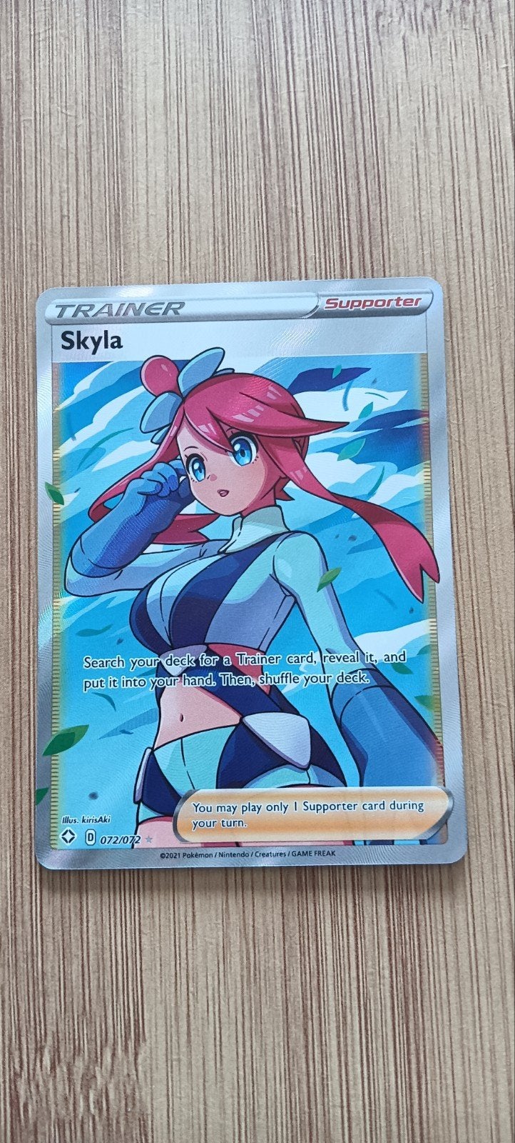 Pokémon TCG Skyla Full Art Trainer Kaart (072/072), Ophalen of Verzenden