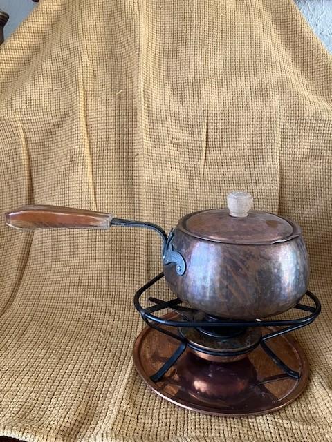 fonduepan, Ophalen of Verzenden, Gebruikt, Brander, Fonduepan