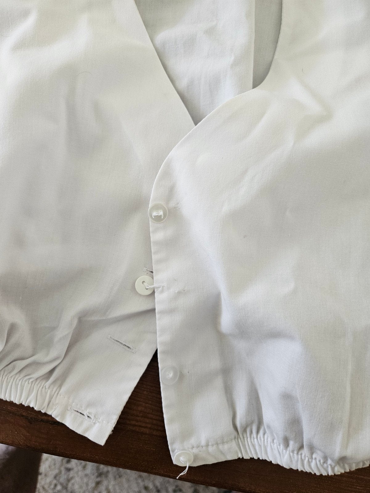 Witte Dirndl Blouse Maat 42 met Kanten Kraag, Ophalen of Verzenden, Zo goed als nieuw, Maat 42/44 (L), Wit