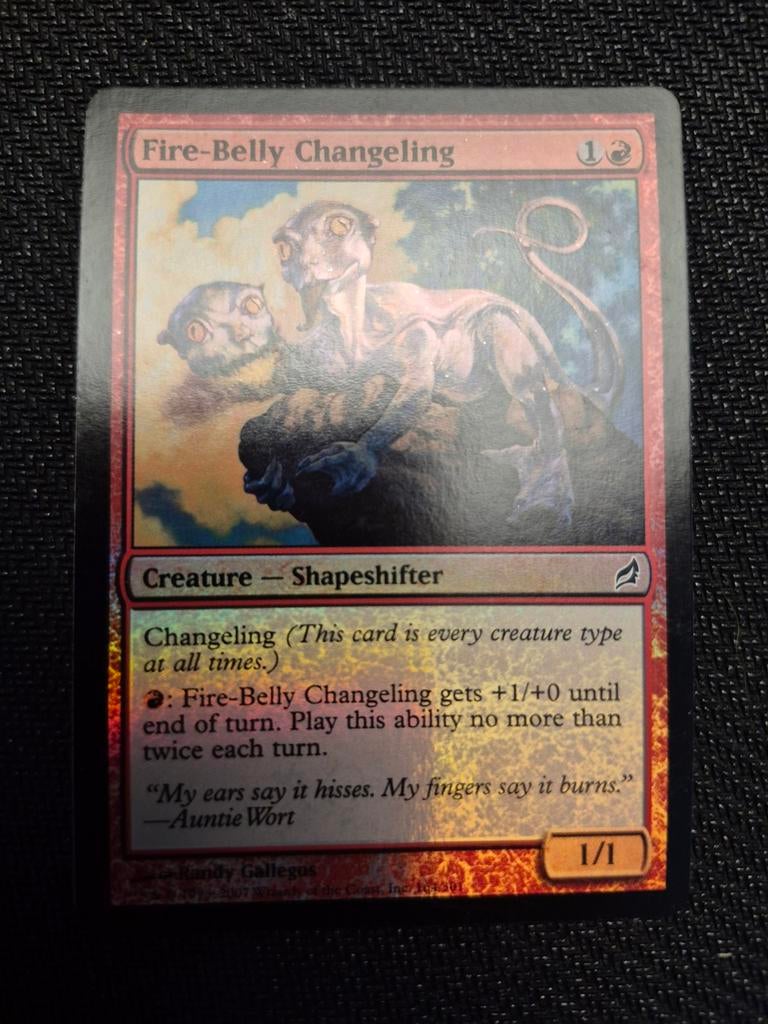 Foil fire belly changeling, Ophalen, Zo goed als nieuw, Foil
