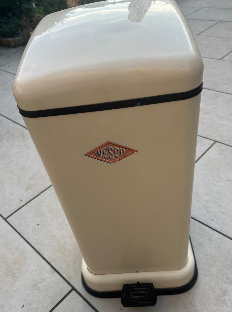 Wesco retro pedaalemmer, Huis en Inrichting, Woonaccessoires | Prullenbakken, Ophalen, Overige materialen, Gebruikt, Met pedaal