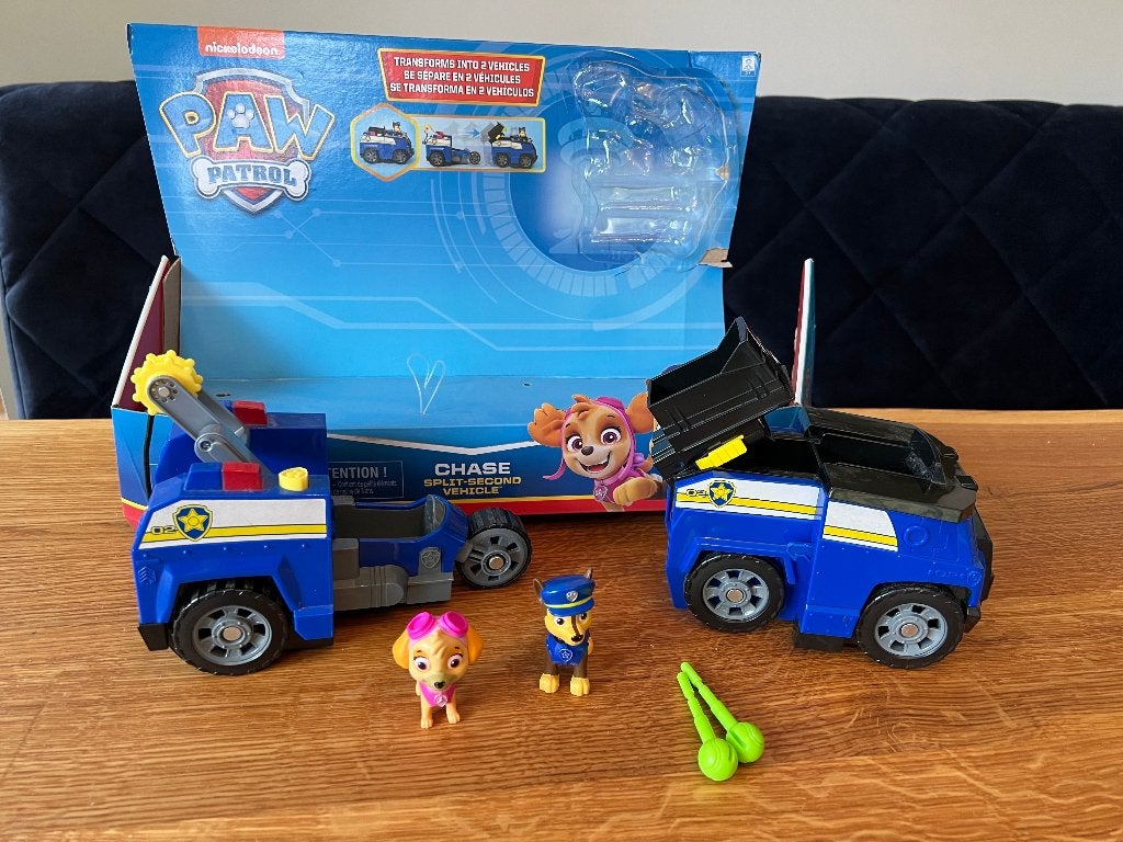 PAW Patrol - Split Second 2-in-1 - Chase - Speelgoedvoertuig, Ophalen of Verzenden, Zo goed als nieuw