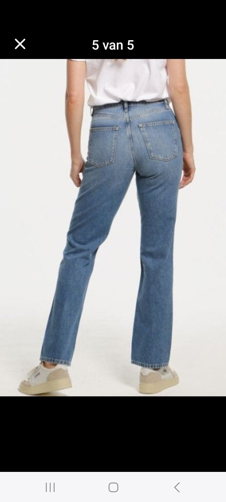 Yezz High Waist Straight Fit Jeans - Maat 42, Kleding | Dames, Ophalen, Blauw, Nieuw, Yezz