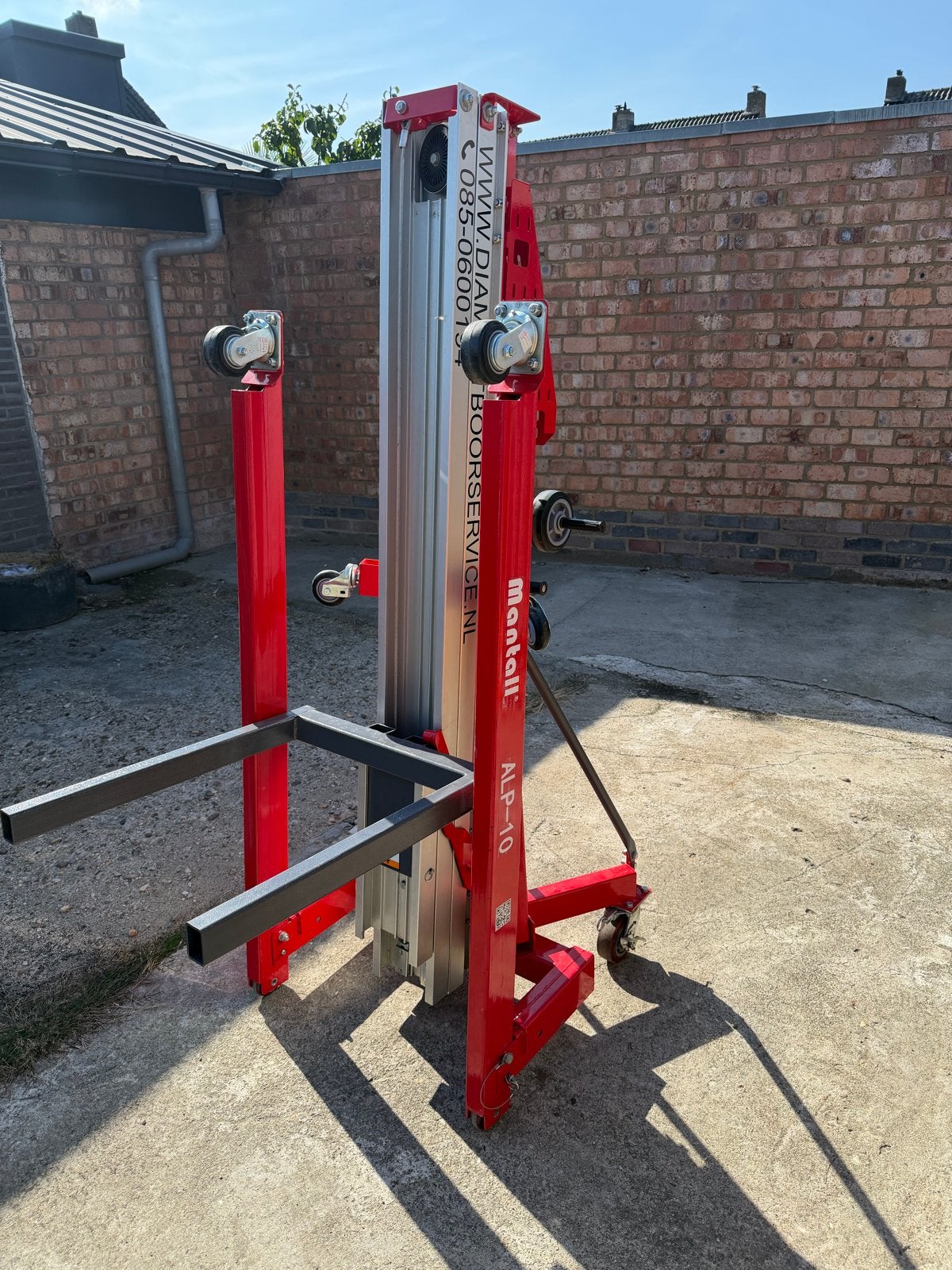 Mantall ALP-10 Kanaallift - 3.48m hefhoogte, 454kg capacitei, Ophalen, Zo goed als nieuw, Handmatig