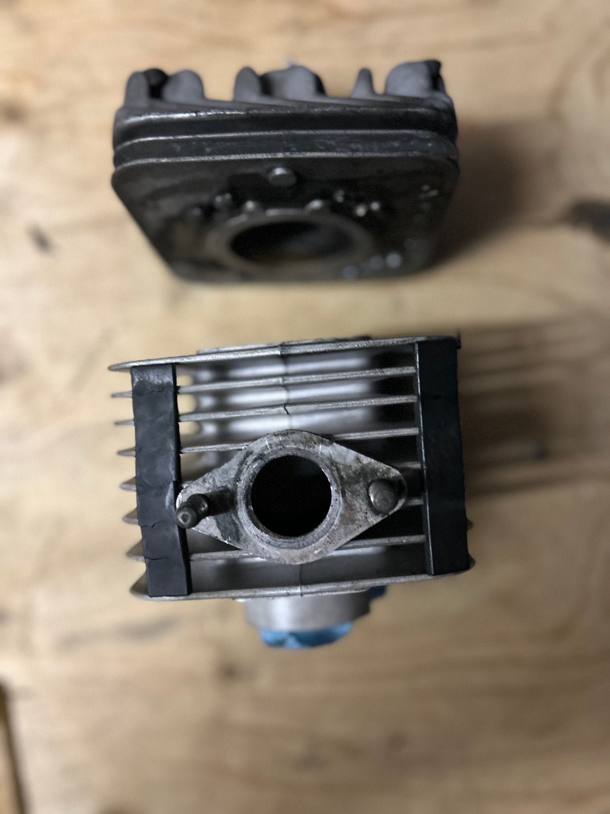Cilinder set piaggio 125 ac imitatie cilinder, Fietsen en Brommers, Ophalen of Verzenden, Zo goed als nieuw, Cilinder, Piaggio