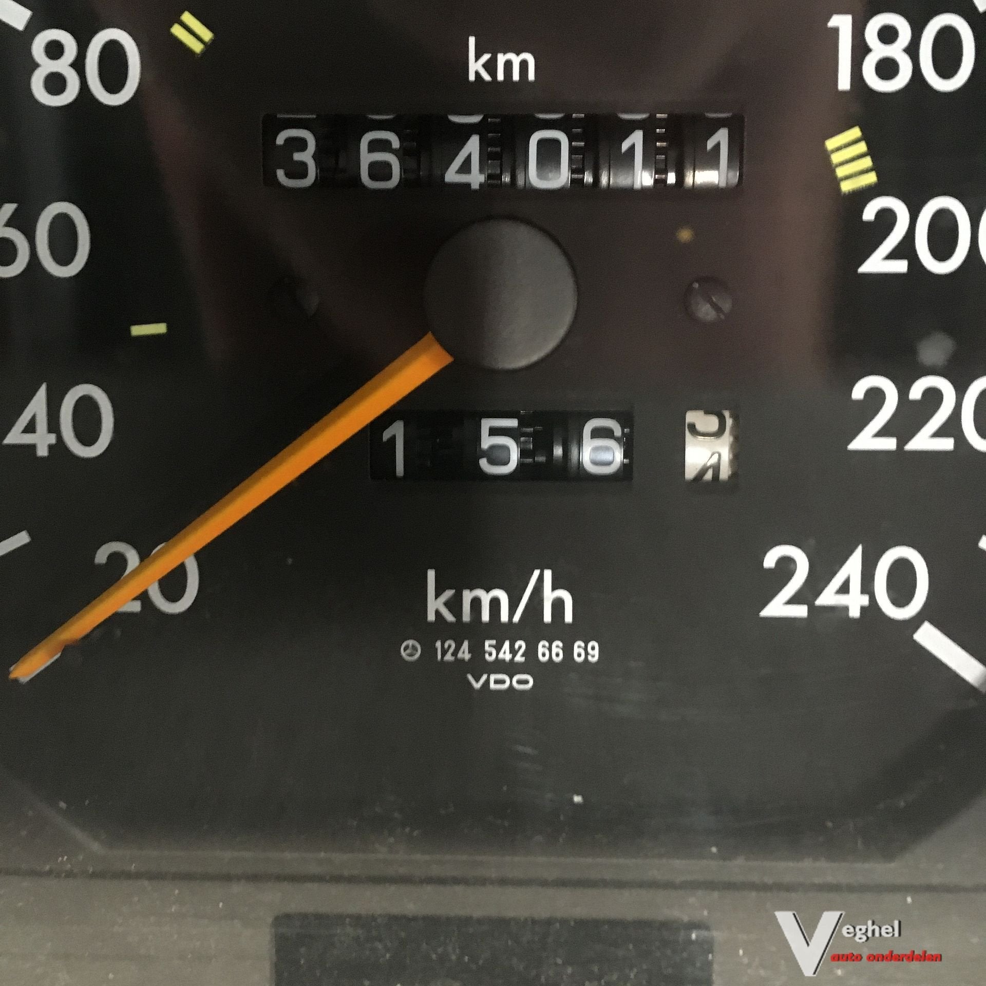 Mercedes W124  station 220B 1995 Km Tellerklok 124 542 6669, Gebruikt, -, -, Ophalen of Verzenden