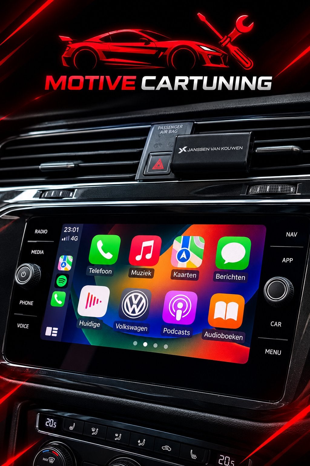 Apple CarPlay en Android Auto activeren VAG Volkswagen Seat