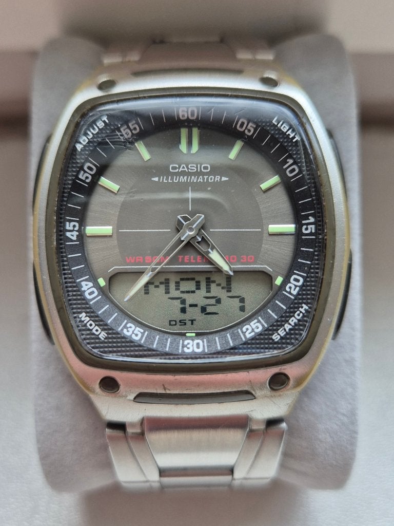 Casio Illuminator horloge, Sieraden, Tassen en Uiterlijk, Horloges | Heren, Kunststof, Gebruikt, Verzenden, Polshorloge