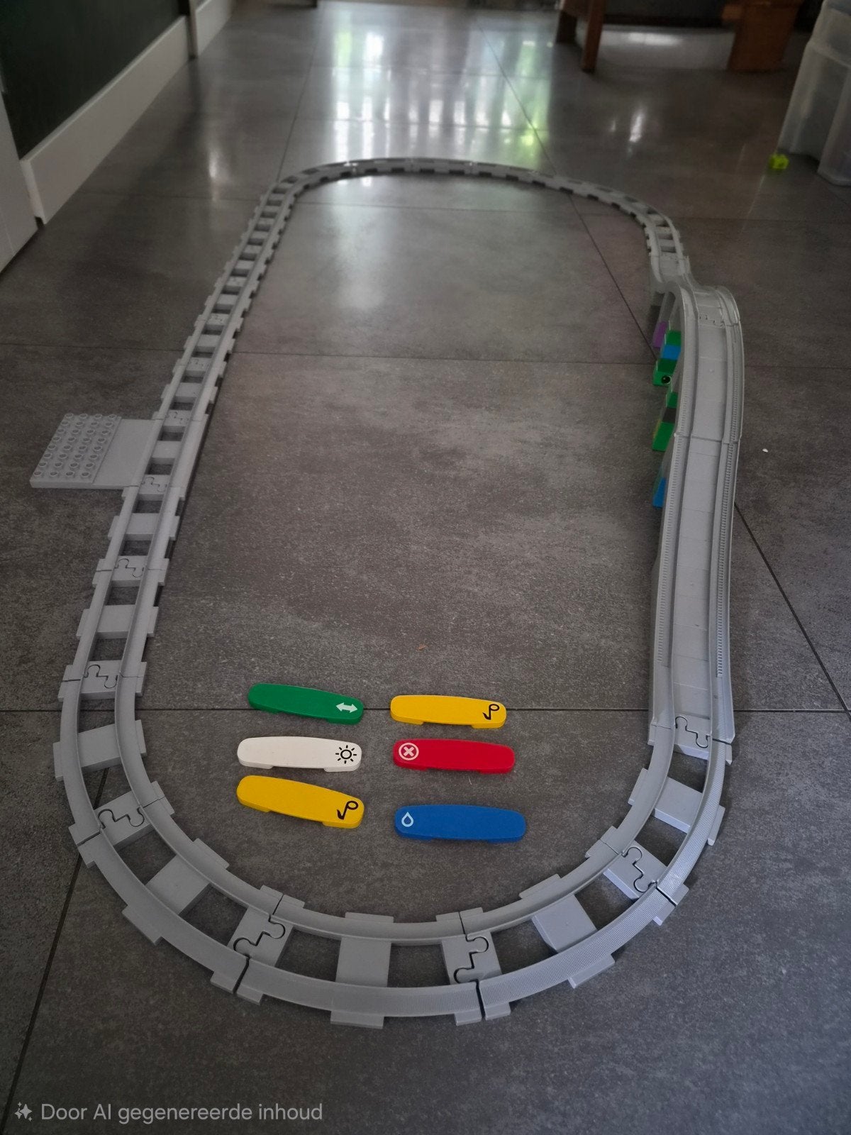 Duplo spoorbaan met brug en geluidsonderdelen, Gebruikt, Ophalen of Verzenden, Duplo, Inclusief accessoires