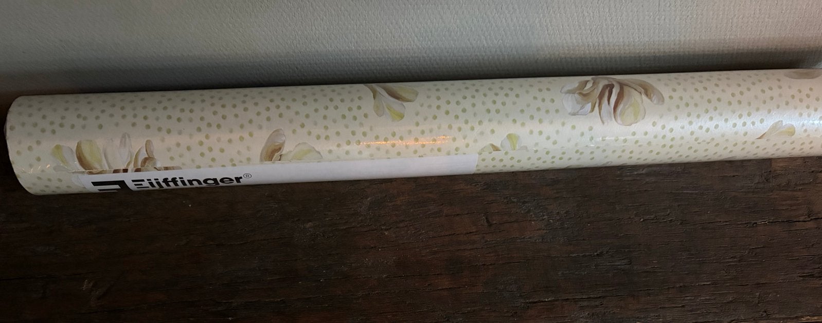 Nieuwe rol Eijffinger behang met bloemenpatroon, Beige, Ophalen of Verzenden, Minder dan 5 m², Overige typen