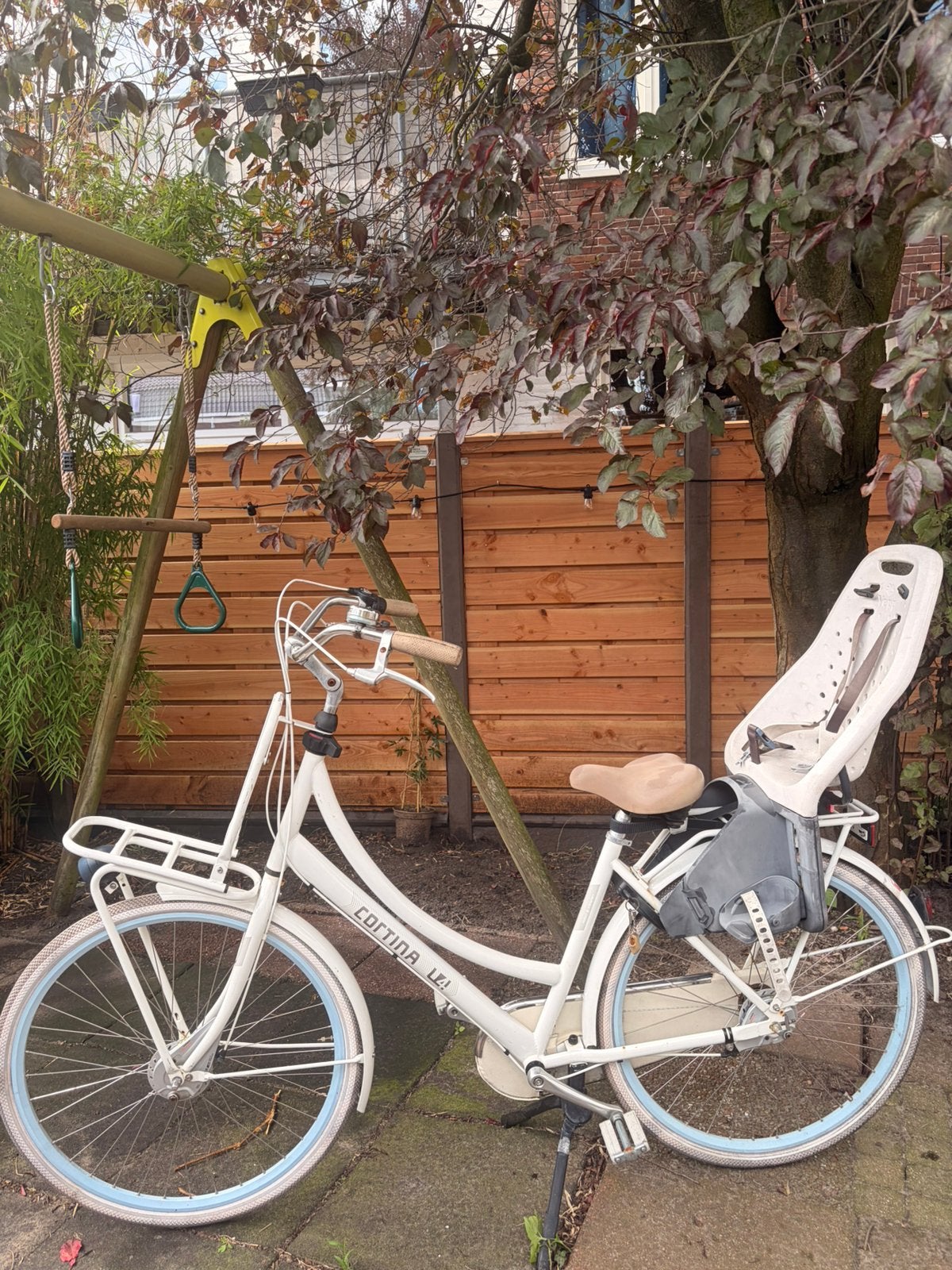Cortina U4 transportfiets / mamafiets (50cm) + kinderzitje, Gebruikt, 50 tot 53 cm, 1 zitje, Ophalen