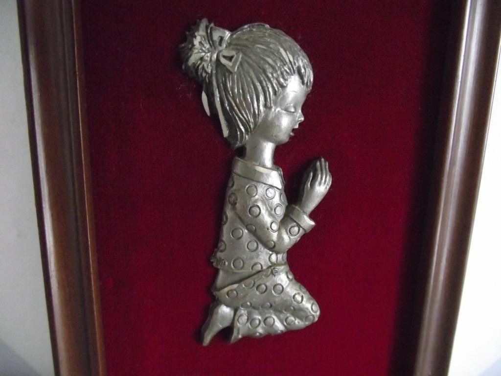 vintage 3D tin schilderij Les Etains du Prince 17 cm France, Minder dan 50 cm, Oorspronkelijke maker, Ophalen of Verzenden, Zo goed als nieuw