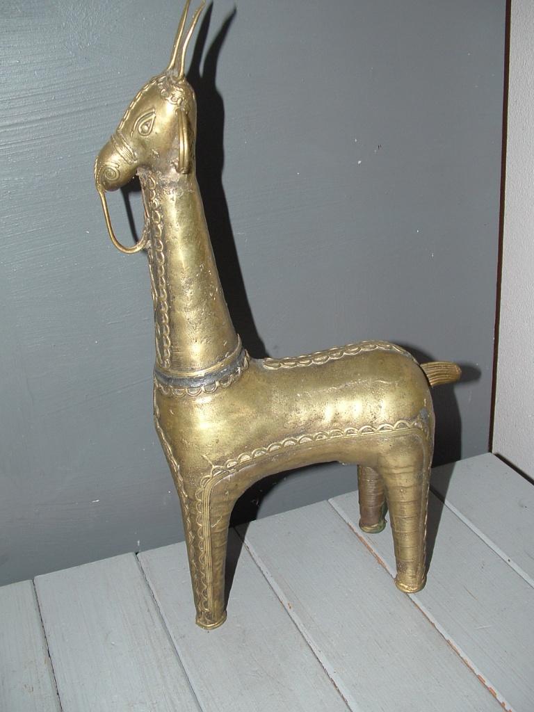 Oosterse kunst massief beeld ezel ezelfiguur (brass?), Antiek en Kunst, Kunst | Niet-Westerse kunst, Ophalen of Verzenden