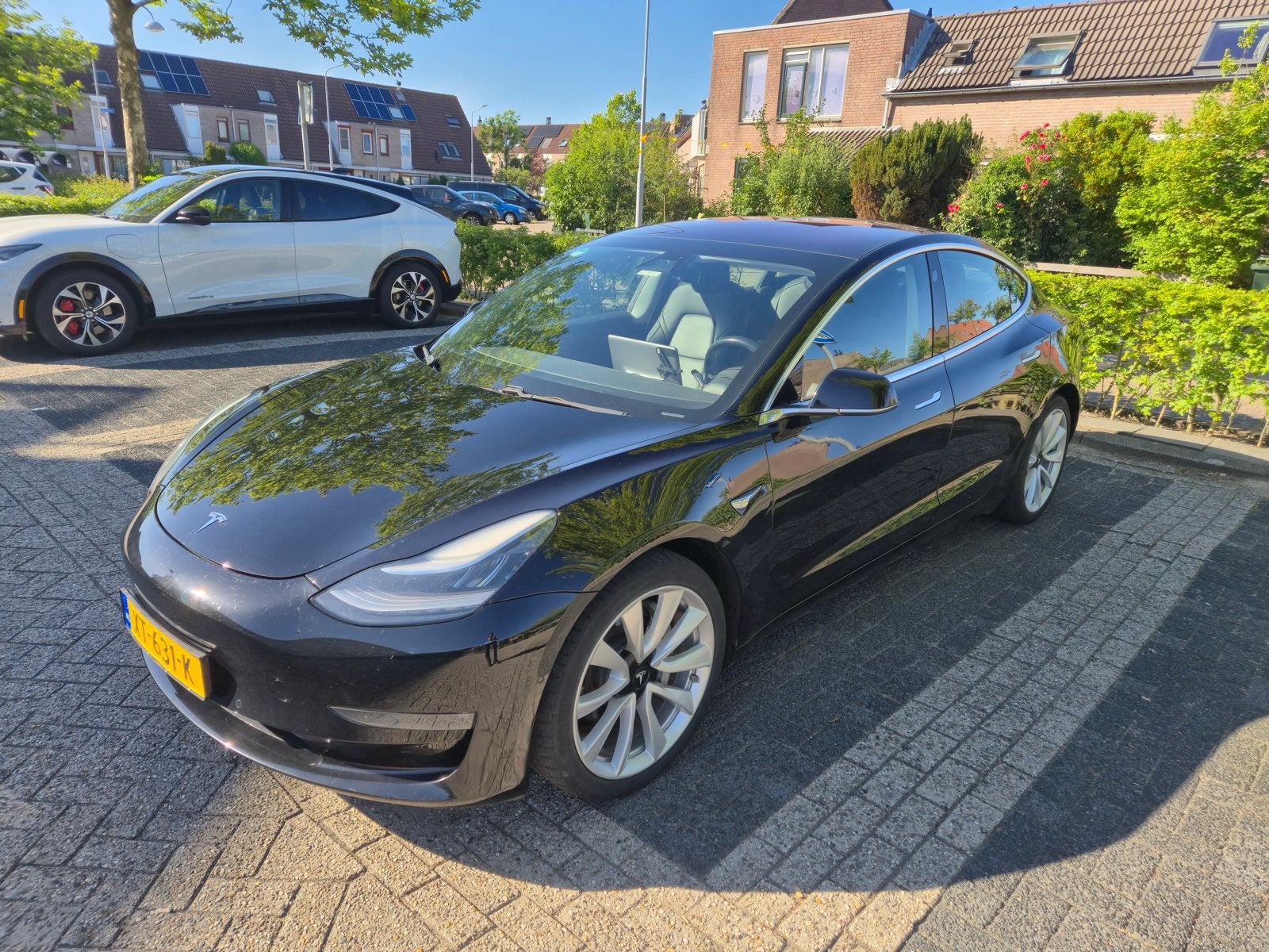 Tesla Model 3 Long Range AWD75 kWh | Dual Motor | 2019|Zwart, Auto's, 1831 kg, Zwart, Elektrisch, Particulier