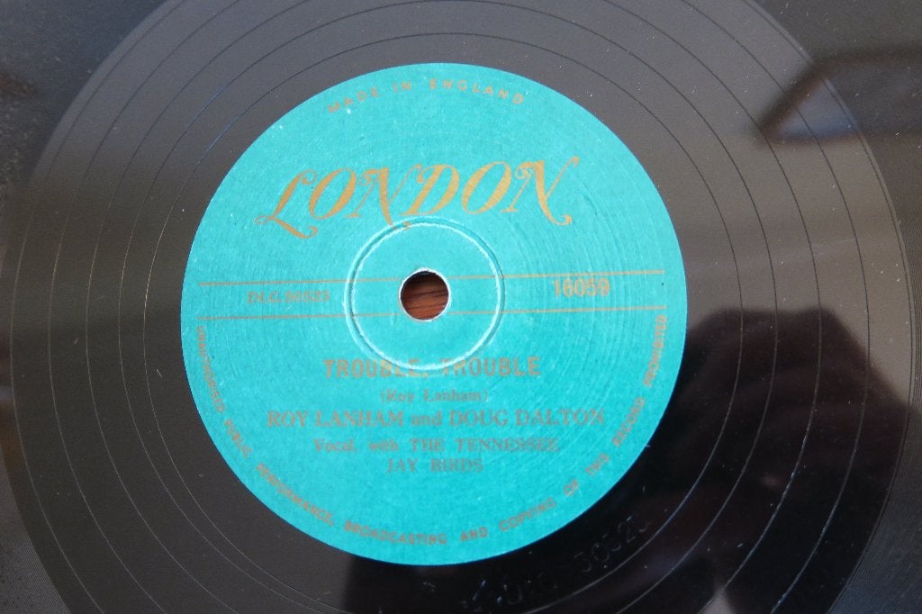 Roy Lanham Trouble – Trouble 78rpm 78 toeren zeldzaam rare, Gebruikt, 10 inch, Ophalen of Verzenden, Overige typen