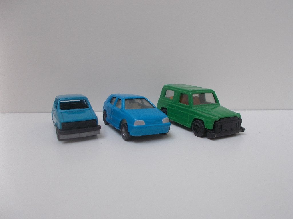 3x 1:87 | VW Volkswagen Golf & Mercedes-Benz G-Klasse, Ophalen of Verzenden, Gebruikt, Auto, Overige merken