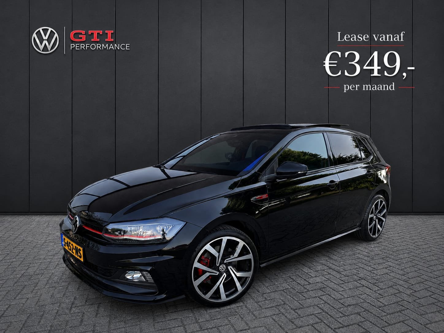 Volkswagen Polo 2.0 TSI GTI 6-DSG Full Option Pano LED 2021, Stof, 4 cilinders, 1984 cc, Zwart