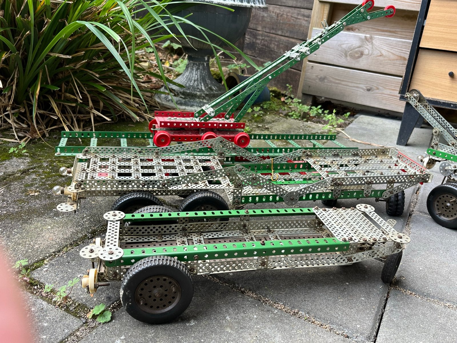 Grote Meccano set met diverse modellen en onderdelen, Ophalen, Gebruikt, Overige merken