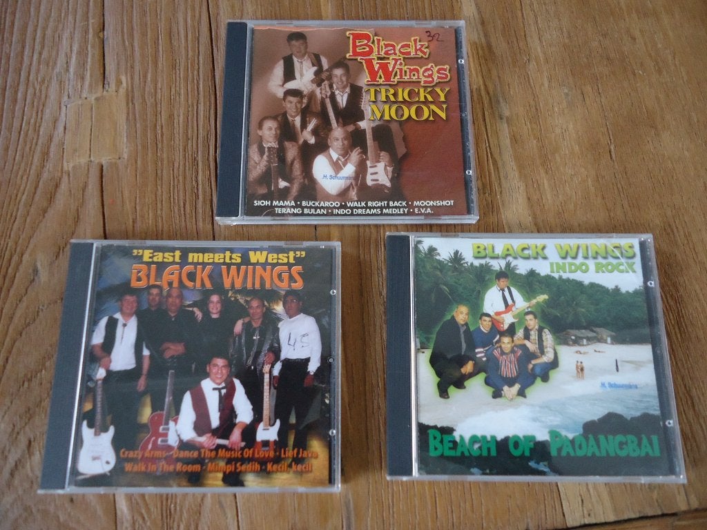 3 Cd's - originele Indo Rock muziek - the BLACK WINGS - Indo, Ophalen of Verzenden, Zo goed als nieuw, Overige genres