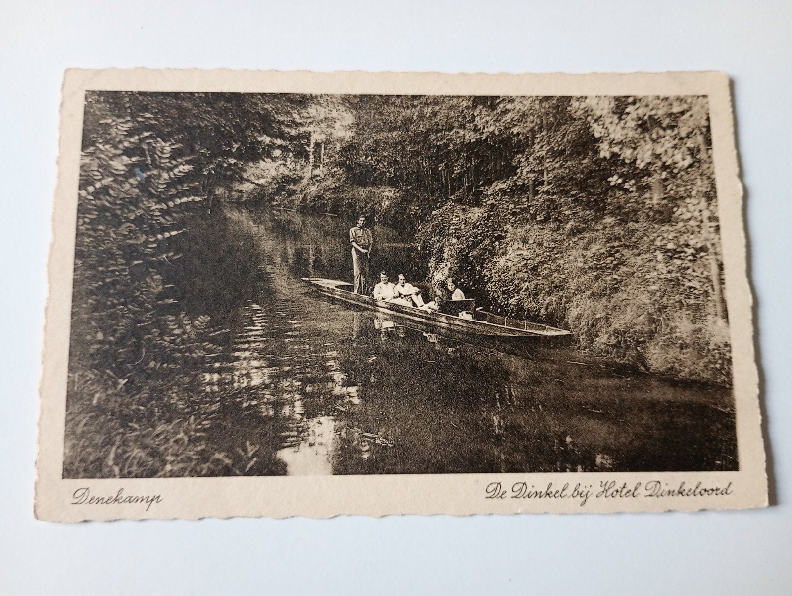 Denekamp Dinkel bij Hotel Dinkeloord, Ophalen of Verzenden, 1920 tot 1940, Ongelopen, Overijssel
