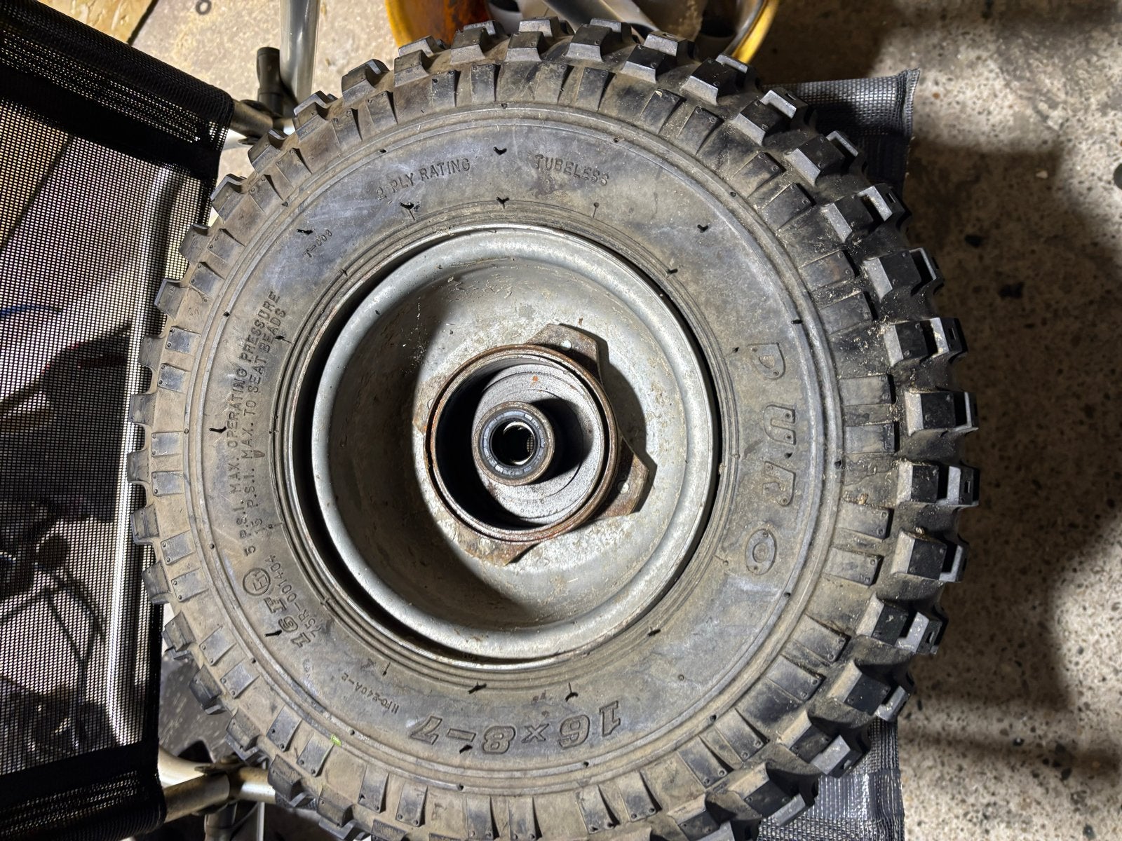 2 Duro 16x8-7 band met velg - Quad/ATV band, Ophalen of Verzenden, Gebruikt