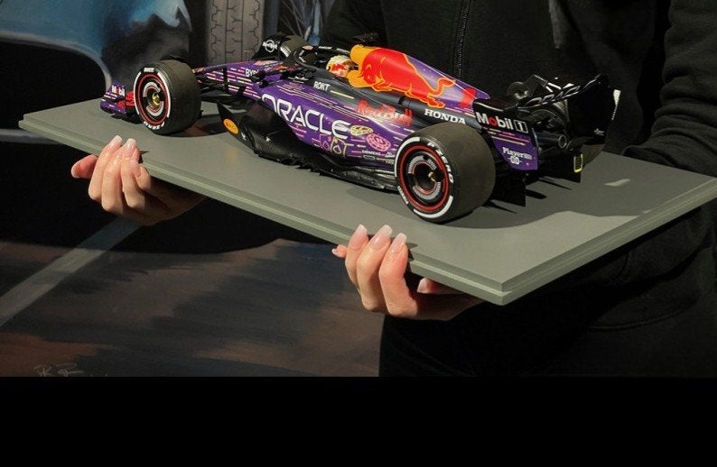 Max verstappen red bull RB19 Las Vegas 1:12, Hobby en Vrije tijd, Modelauto's | 1:5 tot 1:12, Ophalen of Verzenden, Nieuw, Auto