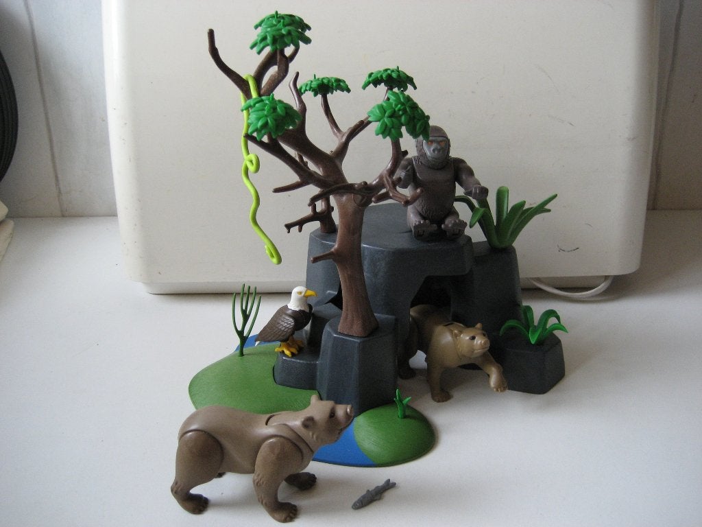 playmobil rotspartij met beren gorilla en adelaar, Ophalen of Verzenden, Zo goed als nieuw